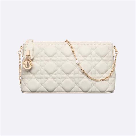 Miss Dior Mini Bag Latte Cannage Leather 